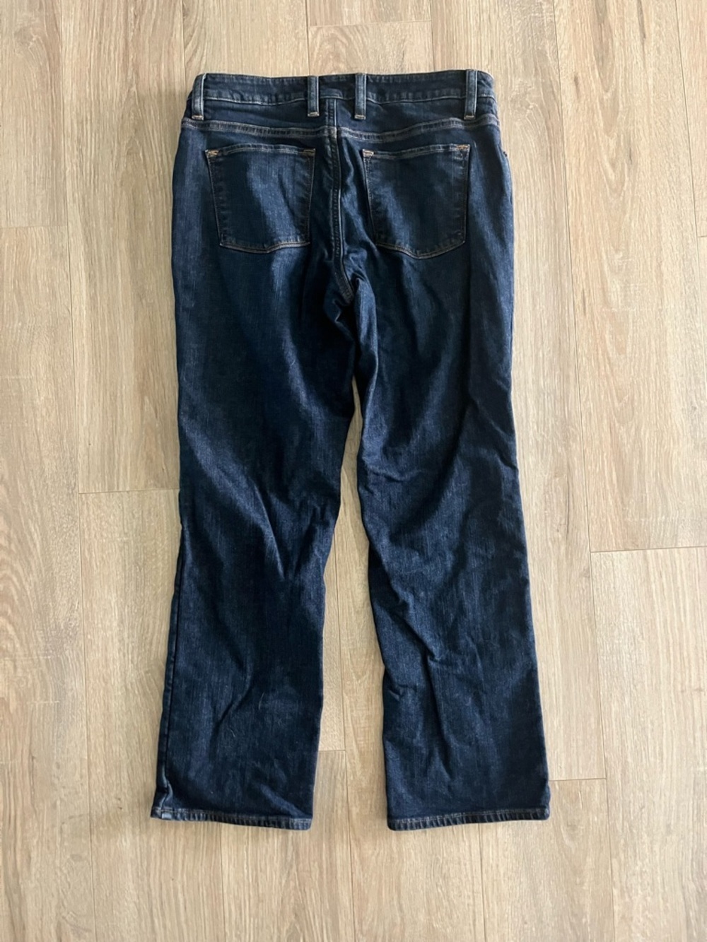 L.L. Bean Women's Fleece Lined Favorite Fit Dark Wash Jeans - Size 4 Petite - Picture 9 of 10